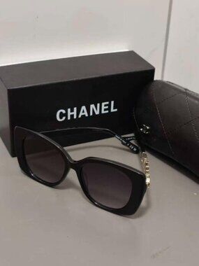 Chanel Women‘s Authentic Sunglasses - With Original Box & Case